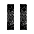 Black And White Leo Sign Print Handle Covers