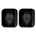 Black And White Leo Sign Print Handle Covers