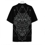 Black And White Leo Sign Print Hawaiian Shirt