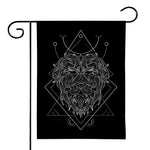Black And White Leo Sign Print House Flag