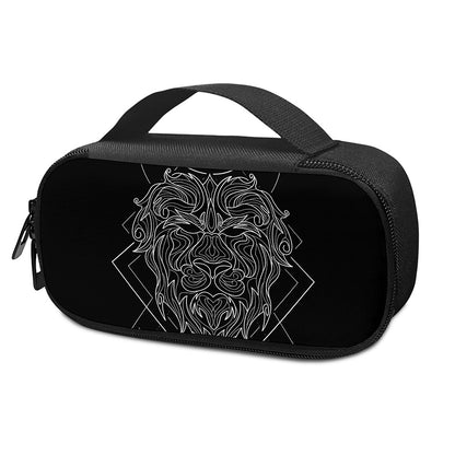 Black And White Leo Sign Print Insulin Cooler Travel Case