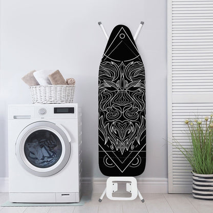 Black And White Leo Sign Print Ironing Board Cover