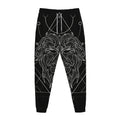 Black And White Leo Sign Print Jogger Pants