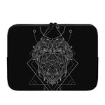Black And White Leo Sign Print Laptop Sleeve