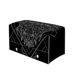 Black And White Leo Sign Print Leather Tissue Box Cover