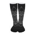 Black And White Leo Sign Print Long Socks