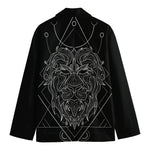 Black And White Leo Sign Print Men's Blazer