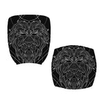 Black And White Leo Sign Print Office Chair Cover