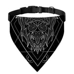 Black And White Leo Sign Print Over The Collar Dog Bandana