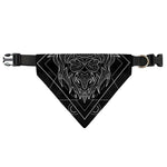 Black And White Leo Sign Print Over The Collar Dog Bandana