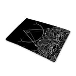 Black And White Leo Sign Print Pet Cooling Mat Cover