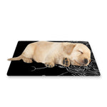 Black And White Leo Sign Print Pet Cooling Mat Cover