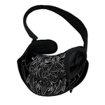 Black And White Leo Sign Print Pet Sling Carrier