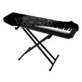Black And White Leo Sign Print Piano Keyboard Cover