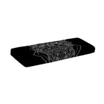 Black And White Leo Sign Print Piano Keyboard Cover