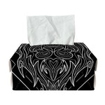 Black And White Leo Sign Print Rectangle Tissue Box Cover