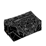 Black And White Leo Sign Print Rectangle Tissue Box Cover