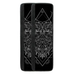 Black And White Leo Sign Print Refrigerator Handle Covers