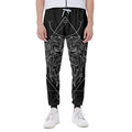 Black And White Leo Sign Print Joggers