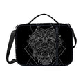 Black And White Leo Sign Print Shoulder Strap Bible Bag