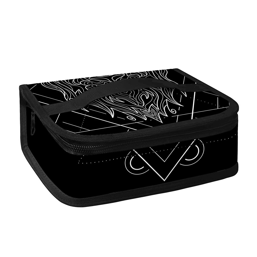 Black And White Leo Sign Print Small Lunch Bag