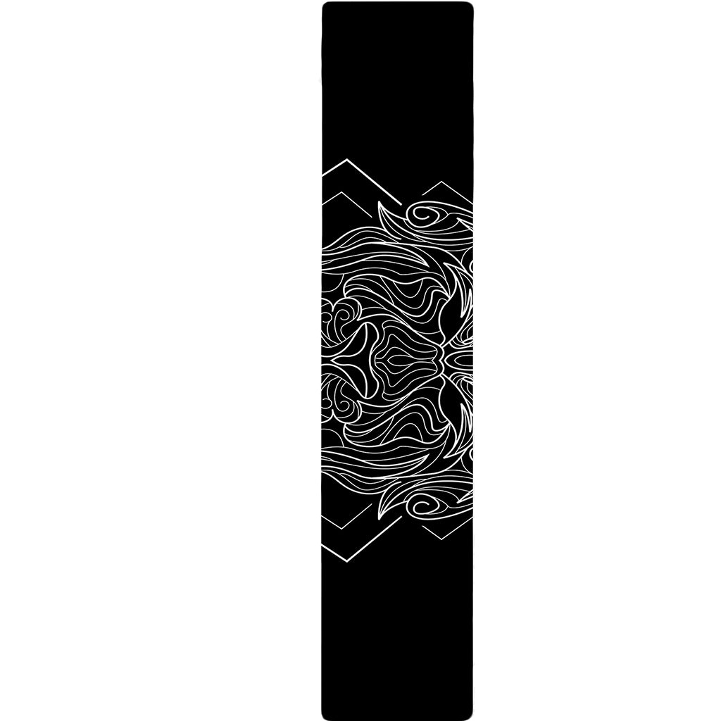Black And White Leo Sign Print Table Runner