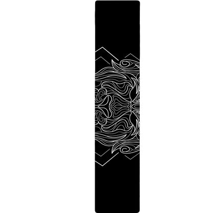 Black And White Leo Sign Print Table Runner