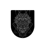 Black And White Leo Sign Print Toilet Lid Cover