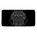 Black And White Leo Sign Print Towel