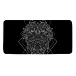 Black And White Leo Sign Print Towel