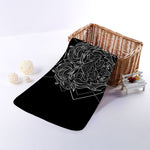 Black And White Leo Sign Print Towel