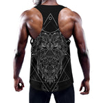 Black And White Leo Sign Print Training Tank Top
