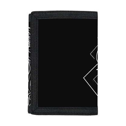 Black And White Leo Sign Print Trifold Wallet