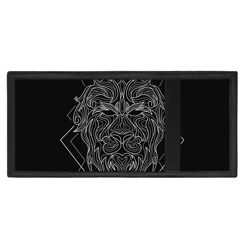 Black And White Leo Sign Print Trifold Wallet
