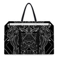 Black And White Leo Sign Print Utility Tote Bag