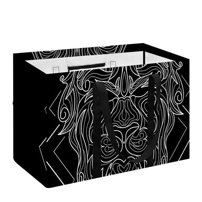 Black And White Leo Sign Print Utility Tote Bag