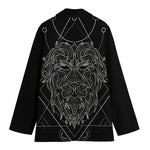 Black And White Leo Sign Print Women's Blazer