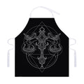 Black And White Libra Sign Print Adjustable Apron