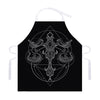 Black And White Libra Sign Print Adjustable Apron