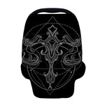 Black And White Libra Sign Print Baby Seat Cover