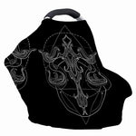 Black And White Libra Sign Print Baby Seat Cover