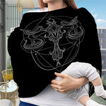 Black And White Libra Sign Print Baby Seat Cover