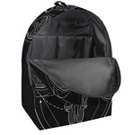 Black And White Libra Sign Print Backpack