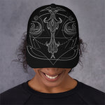 Black And White Libra Sign Print Baseball Cap