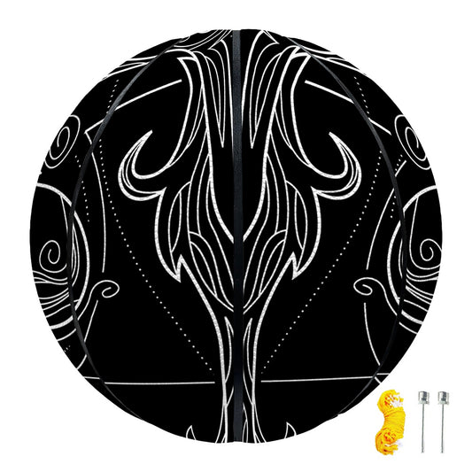 Black And White Libra Sign Print Basketball