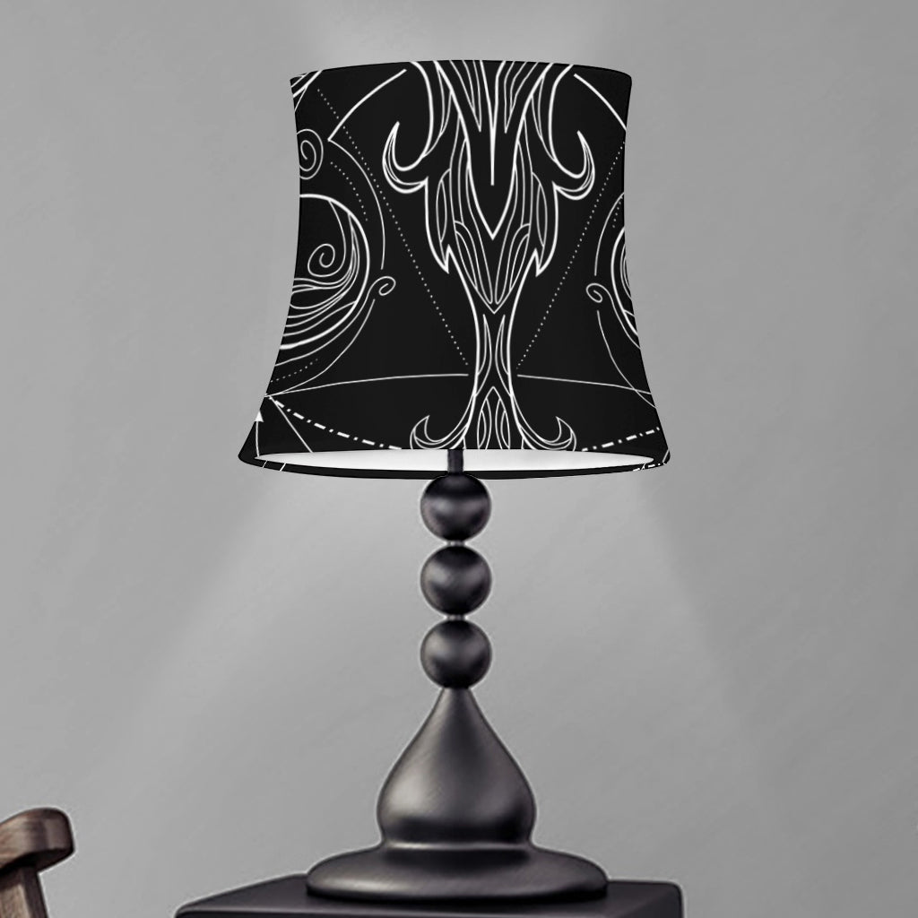 Black And White Libra Sign Print Bell Lamp Shade