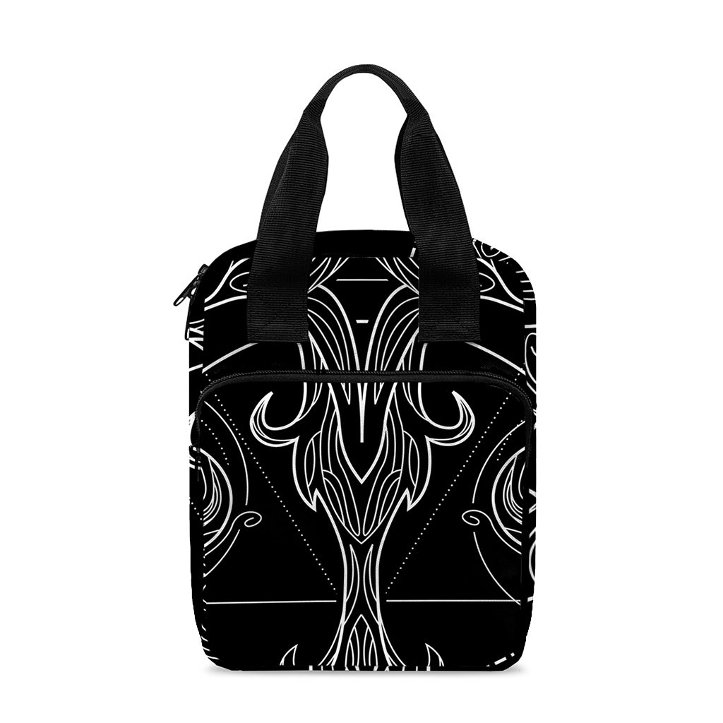 Black And White Libra Sign Print Bible Tote Bag
