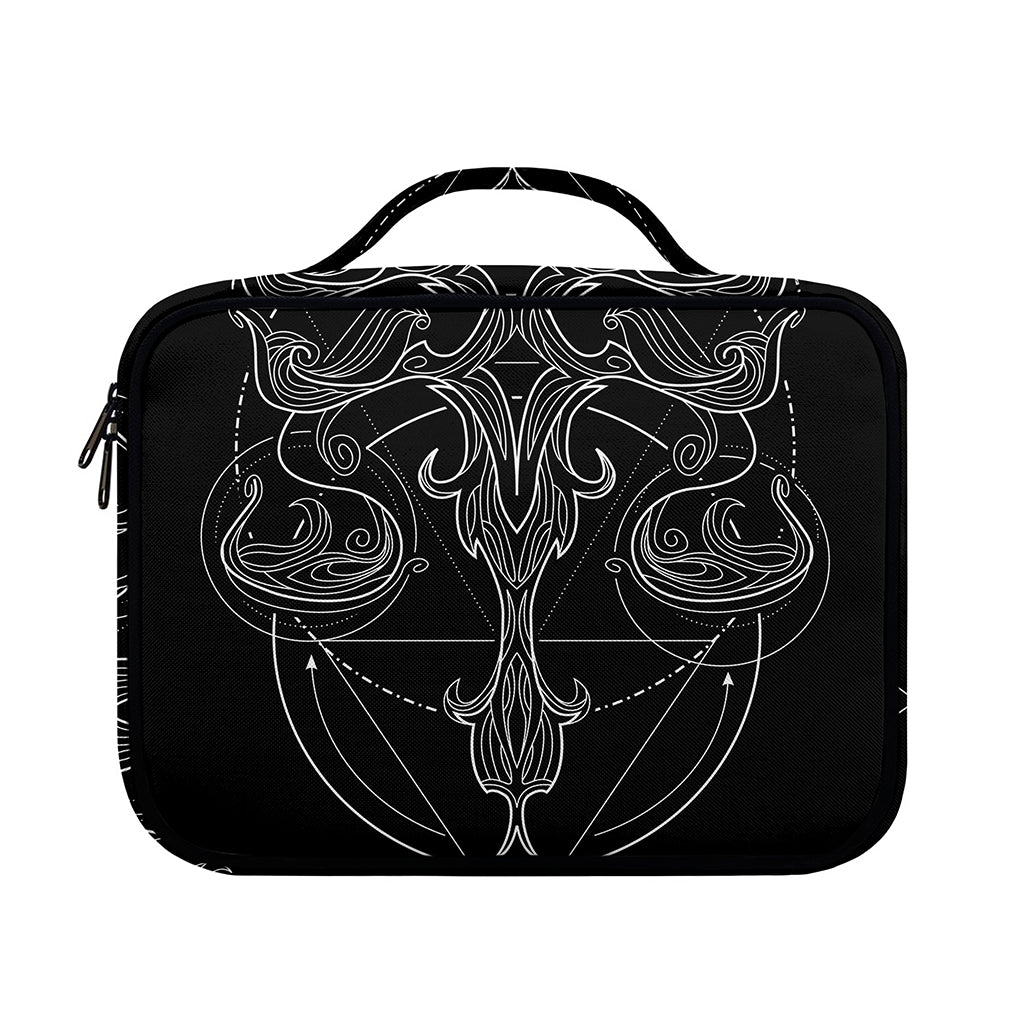 Black And White Libra Sign Print Briefcase Bible Bag