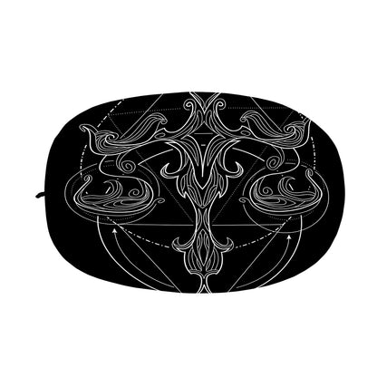 Black And White Libra Sign Print Car Side Mirror Covers