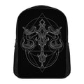 Black And White Libra Sign Print Casual Backpack